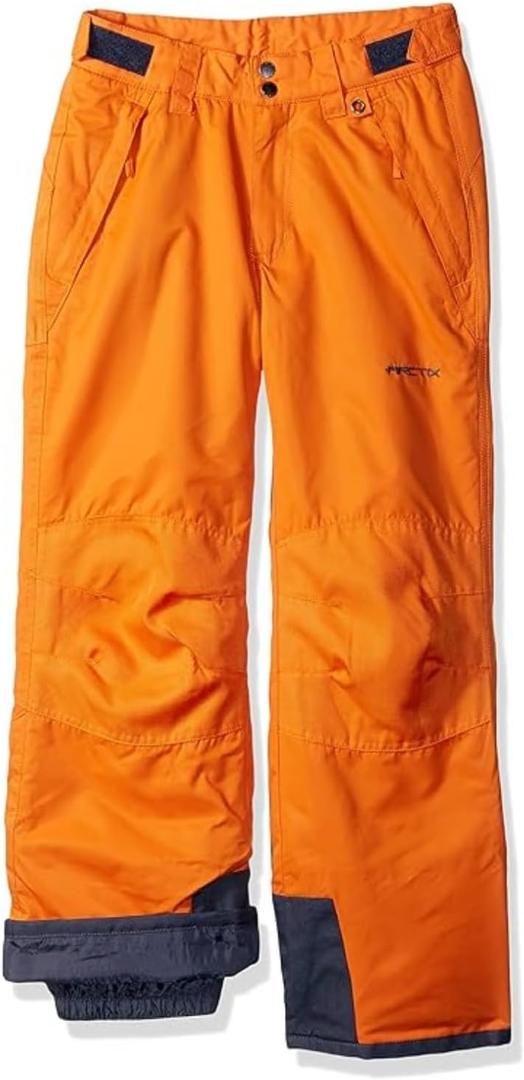 Arctix Kids Snow Pants with Reinforced Knees and Seat, Burnt Orange, X-Large