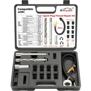 38900 Two Valve Triton Tool Kit Foolproof Repair System Spark Plug Thread Repair Kit Compatible with Ford 4.6 L, 5.4 L and 6.8 V-10 Two Valve Engines