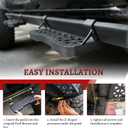 4PCS Z-Steps Add-On Running Boards for Ford Bronco 2021-2025 with Rock Rail Side Steps 4-Doors Accessories(Not Fit Raptor or Sport)
