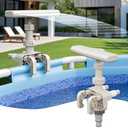 Pool Fountains and 1.5" to 1.5" T-Joint Pool Hose Adapter - Adjustable Pool Waterfall Sprinkler Swimming Pool Frame Attachment