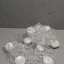 Retisee 12 Pcs Winter Snowflake Window Lights Decorations Battery Operated Winter Snowflake Window Decorations LED Sucker String Lamp Hanging Lighted for Xmas Fireplace Indoor Decor (White, Blue)