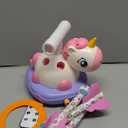 3 in 1 Unicorn Rocket Launcher, Ring Toss & Musical Jump, Outdoor Jumping Spinning Toy for Kids Ages 3-8, Indoor Active Play Set for Boys Girls, STEM Learning Birthday Gift for 3 4 5 6 7 8 Years Old (Multicolored)