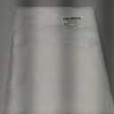 Slozzi Sheer Voile Curtain Valance Leaves Embroidered Small Window Valances Curtains 54x16 Inches 2 Panels, Rod Pocket Short Window Treatment Toppers for Bathroom Kitchen Over Sink, White Leaves