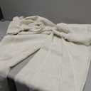 Joydeco Linen Curtains 96 inch Length 2 Panel Set, Light Filtering Curtain for Living Room Bedroom, 52 inch Wide Drapes with Rod Pocket Back Tab (96" Lx52 W, Ivory on Linen)