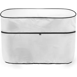 Coldinair White RV Propane Tank Cover for Double 20lb Tanks,Camper Propane Tank Cover Gas Cylinder Cover