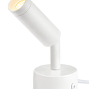 URTOM 1 Pack Indoor Spot Lights, 120V LED Accent Up Lights, 3W Plant Spotlights, 3000K Floor Spotlights for Plants, Pictures, Desk - Uplights with 5.9 FT Plug Cord and Foot Switch