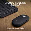 Logitech Pebble 2 Combo, Wireless Keyboard and Mouse, Quiet and Portable, Customizable, Logi Bolt, Bluetooth, Easy-Switch for Windows, macOS, iPadOS, Chrome - Black