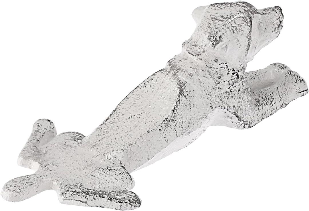 Sumnacon Cast Iron Dog Door Wedge, Heavy Duty Rustic Door Stopper, Metal Door Stop No Drilling, Decorative Dog Holder to Keep Doors Open, Vintage Animal Statue for Home Office Indoor Outdoor, Bulldog