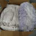 Dual Layer 4 Inch Memory Foam Mattress Topper Full - 2 Inch Gel Memory Foam and 2 Inch Pillow Top Mattress Pad, 7-Zone Egg Crate Full Size Mattress Topper(White)