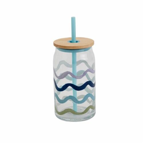 Multi-function Glass Cup with Lid Transparent Juice Tumbler with Straw for Cold Beverages for Home Cafes and Parties 15.2 oz