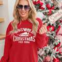 Oversized Christmas Sweatshirt for Women Funny Christmas Holiday Sweatshirt Xmas Casual Pullover Vacation Top (Small, B_red)
