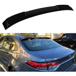 Roof Spoiler Compatible with 2020-2026 Toyota Corolla L LE SE XLE XSE Hybrid LE, Rear Window Wing Fit for 4-Door Sedan (Gloss Black)