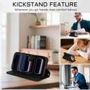 2 x Rssviss for iPhone 17 Pro Wallet Case, Flip Folio Case Compatible with Magsafe, RFID Blocking Card Holder Kickstand, Shockproof iPhone Cover Men Women for iPhone 17 Pro 6.3" Black