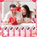 Geiserailie 24 Pcs Valentines Day Gifts Valentines Day Heart Glasses with Cards for Greeting Gifts Exchange Favors
