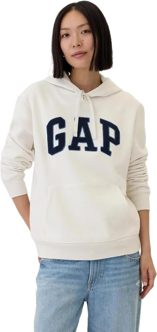 GAP Women's Logo Hoodie Hooded Pull-on Sweatshirt (XX-Large)