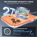 2 x Magnetic Shockproof for iPhone 17 Pro Case, [Not-Yellowing] [4X Military-Grade Protection] [Compatible with MagSafe] Transparent Case for iPhone 17 Pro Anti-Scratch Guardian 6.3", Clear