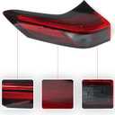 Huray Left LED Outer Tail Light Fit for Nissan Rogue 2021-2024, LH Taillight Tail lamp Rear Brake Lamp Assembly OE Style Replacement for NI2804122 265556RR0A Driver Side