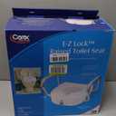 E-Z Lock Raised Toilet Seat with Adjustable Armrests