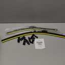 DOG TAIL Neoprene Dual-Steel Frame Wiper Blades 26"+20" with Multiple Adapters, Automotive Replacement Vehicle Front Windshield Wiper Blades Set for My Car Truck Vehicle AdaptBeam