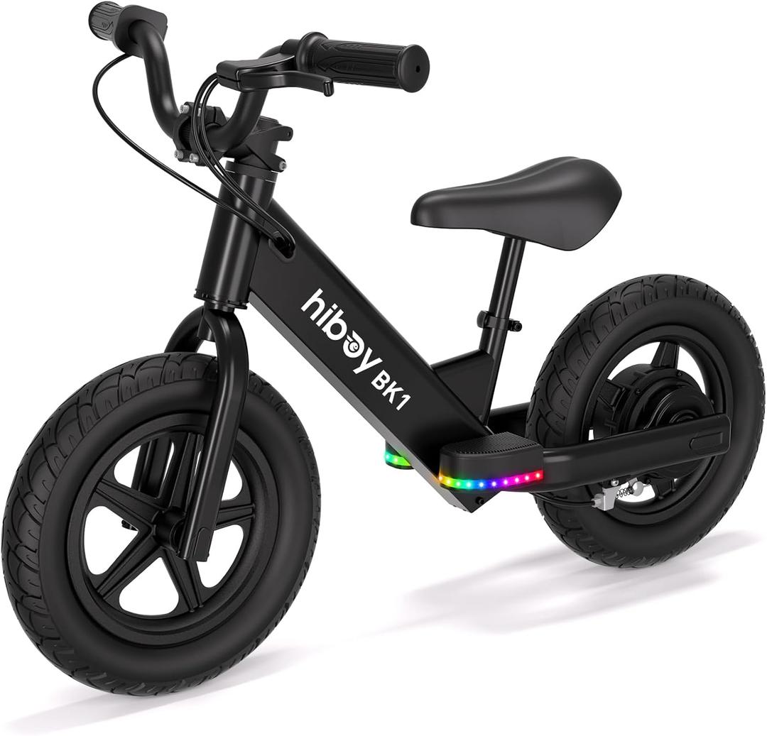 Hiboy Electric Balance Bike for Kids, 12-Inch Tires, 5.6/9 mph, Adjustable Seat, Up to 4.9 Miles, Electric Bike for Kids Ages 35
