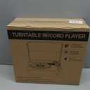 Vinyl Record Player with Speakers Vintage Turntable for Vinyls Records Belt-Driven Turntables 3-Speed Bluetooth Playback Headphone AUX RCA Line LP Vinyls Players for Sound Enjoyment Retro Brown