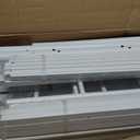 Metal Platform Full Bed Frame with Headboard Sturdy Steel Slats Support No Box Spring Needed Easy Assembly White