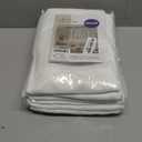 MIULEE Ivory Back Tab Blackout Curtains 102 Inch Long 2 Panels Set for Bedroom, Rod Pocket/Pinch Pleated Thermal Insulated Living Room Darkening Light Blocking Floor to Ceiling Drapes