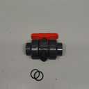 FANOVO 1 inch Union Ball Valve, SCH80 Slip PVC Ball Valve with Full Flow Double Socket Connection Port, Full Port Plastic Water Control Valve, for Swiming Pool, Sewage Pump, Irrigation Water System