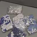 Breling 310 Pieces Felt Letter Bulletin Board Letters Sticker with Number 2" Bulk Self Adhesive ABC Upper Lowercase Sticky Letter for Xmas Gift Bulletin Board Classroom(Blue Color)