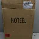 Hoteel 3 Piece Luggage Set ABS+PC Hardshell, Spinner Wheels, TSA Lock, 20" Suitcase with Travel Duffel and Travel Organizer, Black