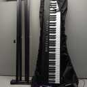 88 Key Digital Piano, Semi Weighted Electronic Keyboard Piano with Music Stand, Power Supply, Sustain Pedal, Stand, Bluetooth, MIDI, for Beginner Professional at Home, Stage (Black)