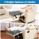 Wedge Adjustable Recliner Leg Rest Cushion 6inch Thick Recliner Foot Rest Cushion with High Elastic Foam and Straps Multipurpose Leg Elevating Pillow for Chair Sofa Bed Couch