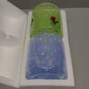 2 Pcs Icon Glass Cups - 14 oz Santa Claus & Christmas Tree Juice Glasses, Hand-blown Glasses for Holiday Gifts Family Parties and Stylish Everyday & Party Glass