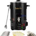 Leerie M4 8Lbs Wax Melter for Candle Making  Heating Core Brass Spout & Temp Control, No Clog, Easy to Clean  Electric Wax Melting Pot for DIY Candle Makers & Beginners (M4-US-110V)