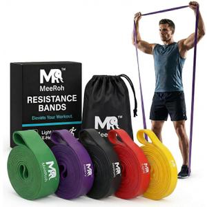 MeeRoh Pull Up Assist Band – Heavy Duty Resistance Band for Pull Ups – Premium Calisthenics Equipment for Home Gym – Assisted Pull Up Bands for Strength Training, Mobility & Pullup Bar Doorway Use