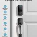 Wi-Fi Front Door Lock Set - HEANTLE Smart Locks for Front Door Built-in WiFi Keyless Entry Deadbolt with Handle Set Fingerprint Smart Electronic Deadbolt, Works with Alexa & Google Assistant Black