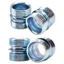 4 Pack 1 Inch/25.4mm Diameter Wire Shelving Post Coupler Connector for 0.047"/1.2mm Thickness Coarse Thread Storage Shelves Metal Rack Pole, Shelf Unit Post Extension Kit, Connection Nuts Replacement