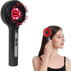 Red Light Scalp Massager for Hair Growth, Electric Hair Growth Comb with Kneading Massage & Red Light Therapy, for Visible Hair Loss & Thinning Hair, Minoxidil Applicator Scalp Brush