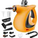 Spurgehom Handheld Steam Cleaner, Portable Steamer with Large Capacity,11-Piece Accessory Set for Cleaning (Yellow)