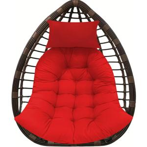Thicken Hanging Basket Seat Cushion with Headrest, Hammock Swing Chair Cushions, Soft Egg Patio Chair Cushion with High Elasticity PP Cotton, for Indoor and Outdoor Garden Offices (with Pillow)
