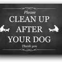 A5 Please Clean Up After Your Dog Sign - 3mm Aluminium Composite, UV Printed, 8" x 6" - Ideal for Parks, Gardens, Outdoor Use