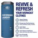 HEX Performance Laundry Detergent, Fresh Scent, 100 Loads (50ld Pack of 2) Concentrated Activewear Detergent for Odor Removal, Sweat & Residue Safe for All Fabrics, HE Compatible, Eco-Friendly