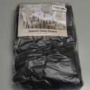 SearchI Waterproof Dining Chair Covers Set of 6, Stretch Oilproof Parsons Chair Slipcovers Removable Washable Kitchen Chair Protector for Dining Room (Black) (Pu Leather Black)