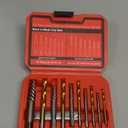 14 Pieces Screw Extractor Set, Left Hand Drill Bits Set for Removing Stripped Screws and Broken Bolts 35# Cr-Mo & 6542 HSS Steel Cobalt Easy Out Screw Extractor Set Broken Bolt Extractor Kit