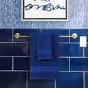 COZYART Royal Blue Bath Towels Set 6 Piece, 2 Bath Towels 2 Hand Towels 2 Washcloths, Luxury 100% Turkish Cotton 650GSM Hotel Quality, Soft, Absorbent, Towel Sets for Bathroom
