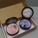 Inspireyes Scented Candles Set with Crystal, 3 Wick Candle 19 oz Soy Wax Aromatherapy Meditation Candles, Large Manifestation Candle with Large Energy Stones, Birthday Gifts for Women