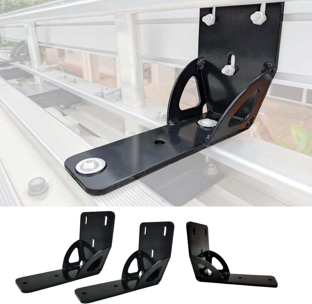 813402 50mm Awning Bracket Gusseted Awning Holder Compatible with Thule Rhino Heavy Duty Bar 3 Awning Bracket