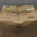 Grow Forward 24-piece Premium Wheat Straw Dinnerware Sets for 8 - Unbreakable Dishwasher & Microwave Safe Plastic Plates and Bowls Sets - Patio, Outdoors, RV, Camping Dishes - Feather