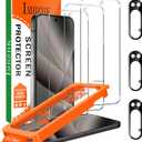 IMBZBK Auto-Dust Removal,  Pack Screen Protector for Google Pixel 10 Pro Phone Case Friendly, 3 Tempered Glass Camera Lens Protector Accessories, Military Grade Shatterproof