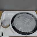 TCL 52" Low Profile Ceiling Fan with Light, Slim, Black, Flush Mount, DC Reversible Motor, 6 Speeds, Remote Control, Noiseless, Dimmable, LED Light, 3CCT, Modern Matte Black Ceiling Fan for Bedroom